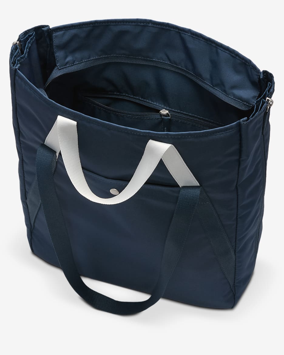 Borsa Tote da palestra Nike (28 l) - Armory Navy/Argento metallizzato/Argento metallizzato