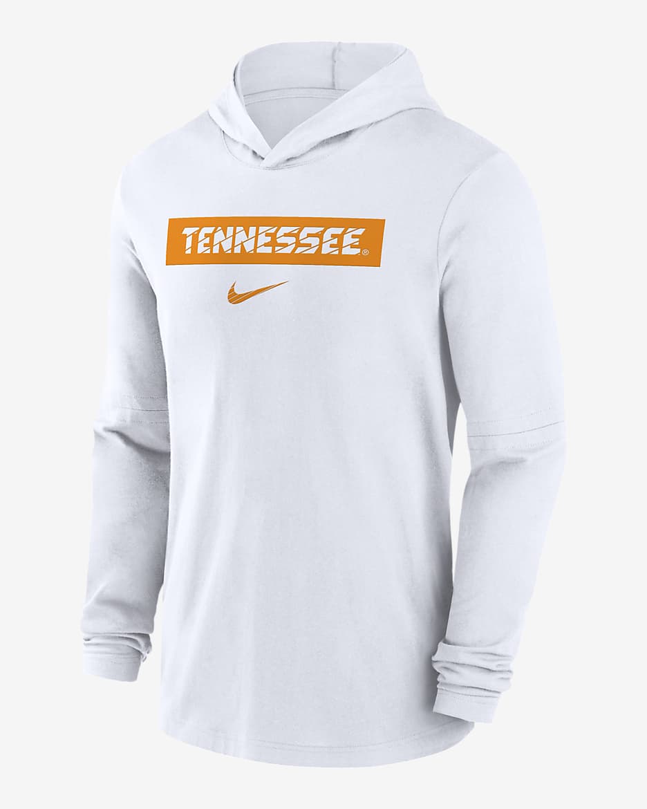 Tennessee Volunteers Sideline Men's Nike Dri-FIT College Long-Sleeve Hooded Top - White