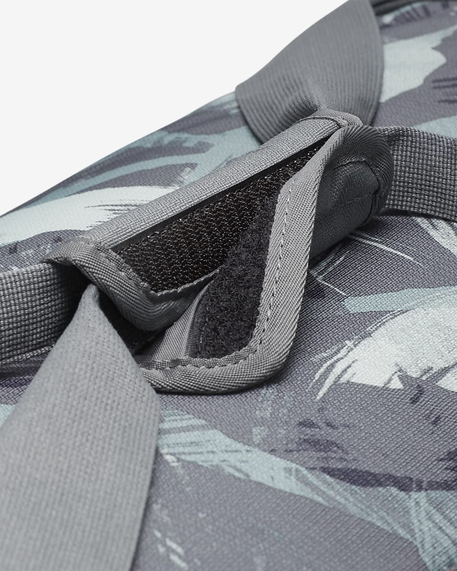 Nike Brasilia Printed Duffel Bag (Medium, 60L) - Iron Grey/Iron Grey/Bright Cactus