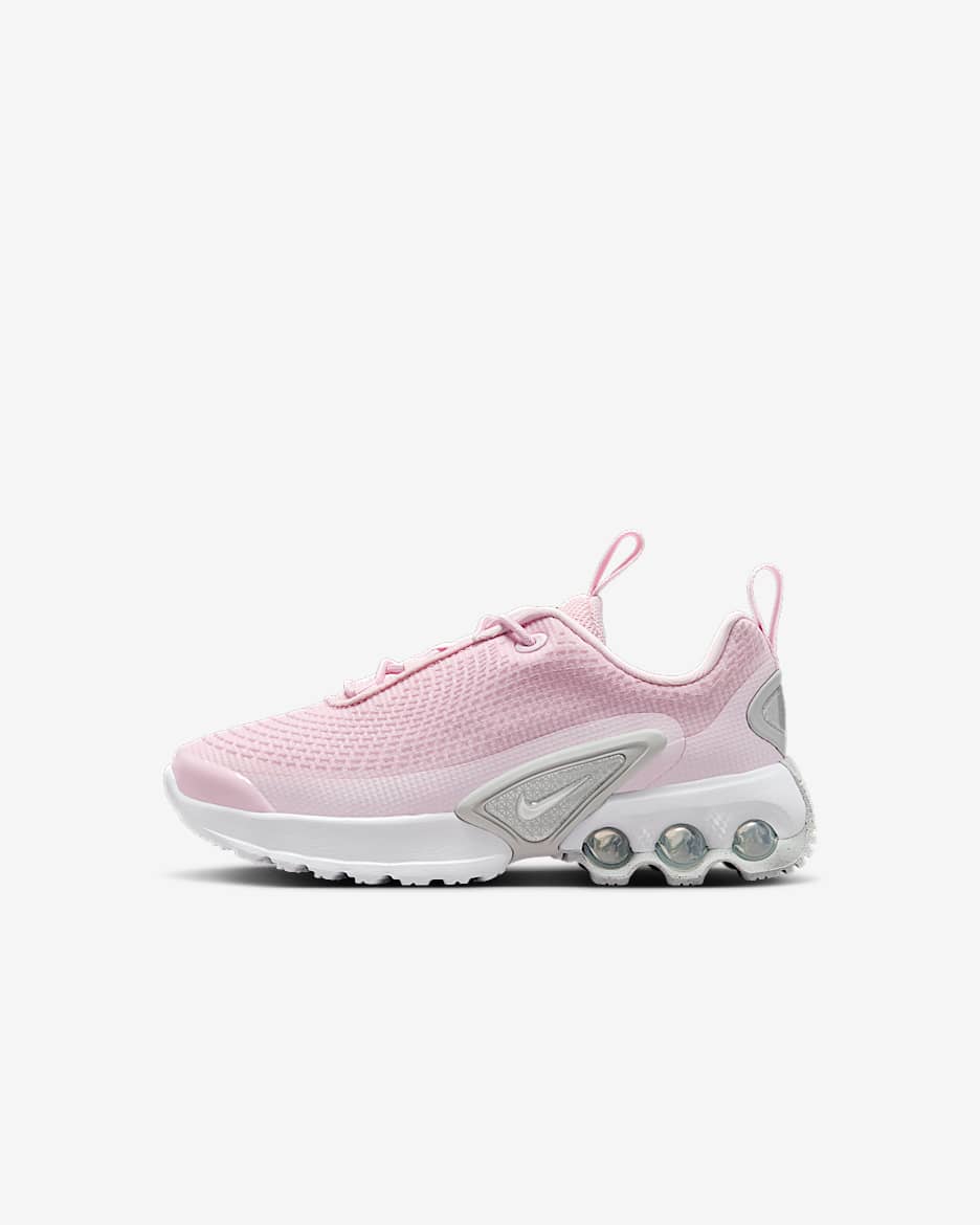 Tenis para niños de preescolar Nike Air Max Dn - Espuma rosa/Rosa Pálido/Blanco/Plata metalizado