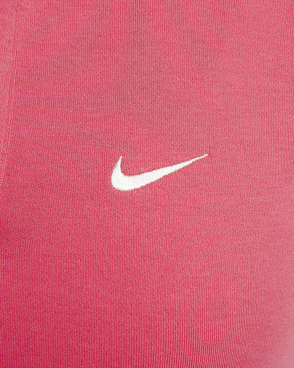 Nike Sportswear Essential Women's Short-Sleeve Polo Top - Aster Pink/Sail