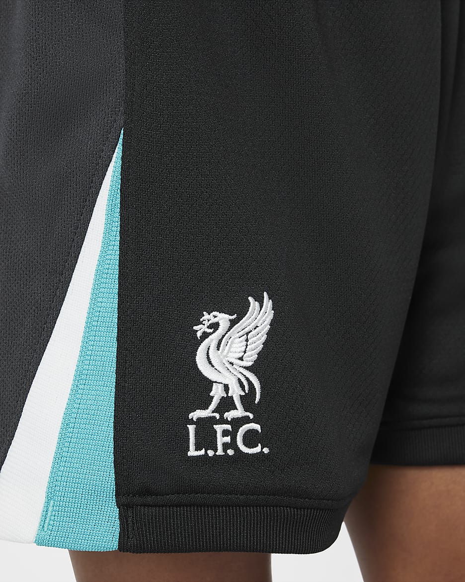 Liverpool FC 2024/25 Stadyum Deplasman Nike 3 Parça Küçük Çocuk Futbol Taraftar Forması - Night Forest/Anthracite/Washed Teal/Sail