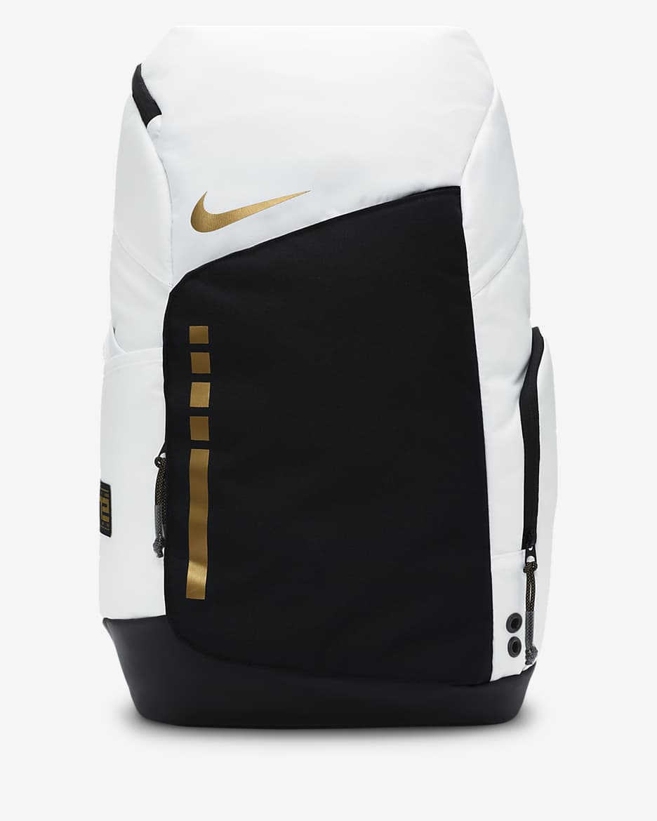 Zaino Nike Hoops Elite (32 l) - Bianco/Nero/Oro metallizzato