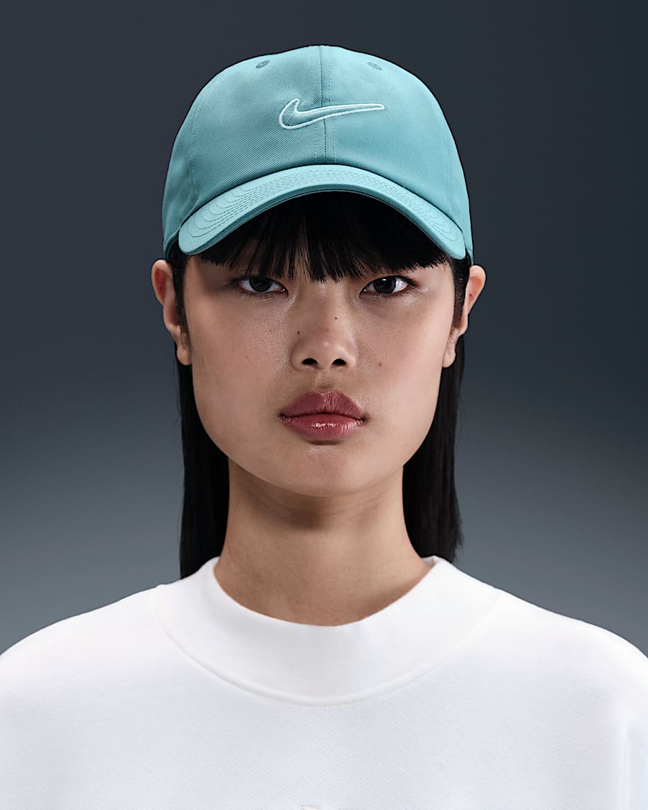 Gorra Swoosh desestructurada Nike Club - Denim turquesa/Denim turquesa
