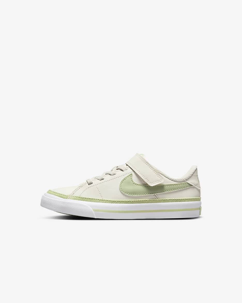 Nike Court Legacy 小童鞋款 - Phantom/白色/Honeydew