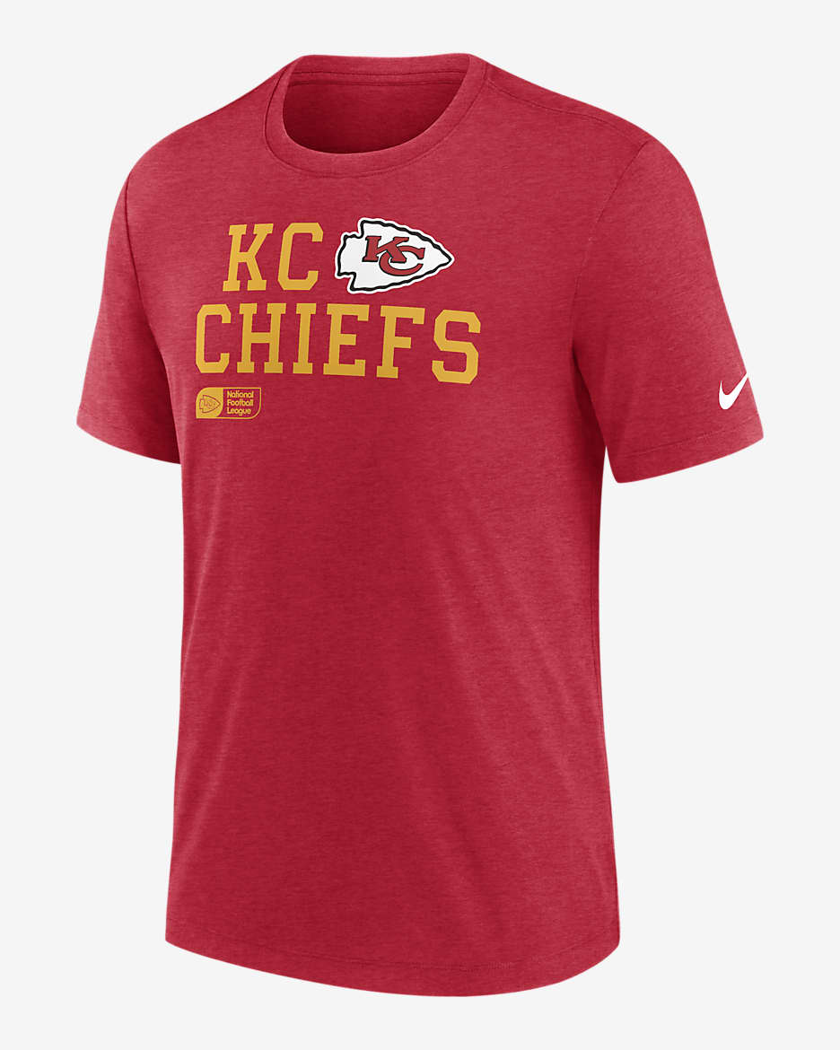 Kansas City Chiefs Overlap Lockup Men's Nike NFL T-Shirt - Red