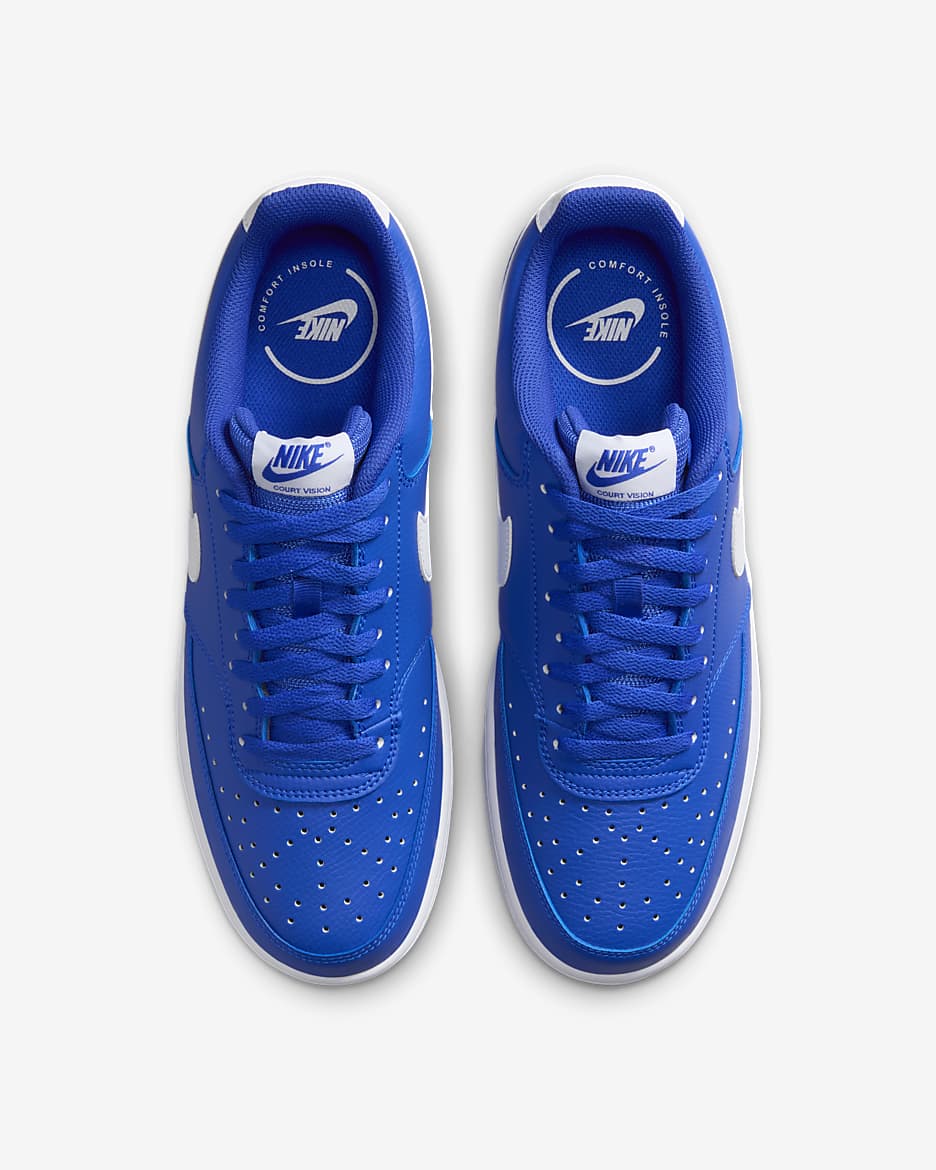 Tenis para hombre Nike Court Vision Low - Azul carrera/Blanco