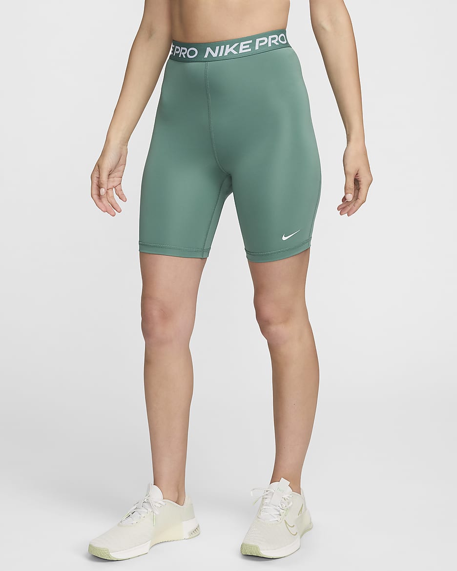 Nike Pro 365 Women's High-Waisted 7" Shorts - Bicoastal/White