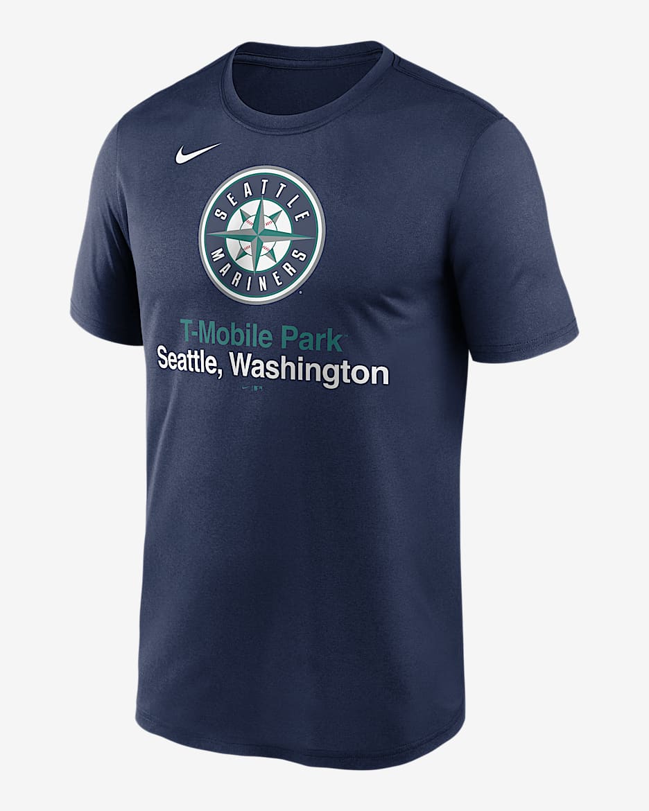 Playera Nike Dri-FIT de la MLB para hombre Seattle Mariners Stadium Legend - Azul marino