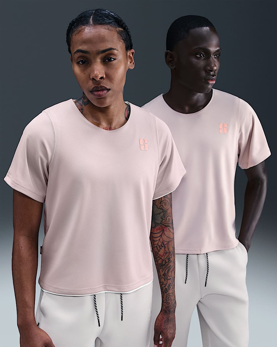 Sabrina Dri-FIT Reversible Basketball Top - Silt Red/Sail/Rose Gold/Washed Coral