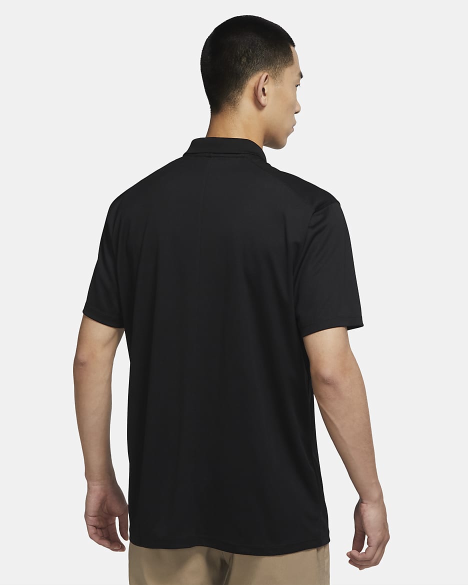 Nike Dri-FIT Victory Men's Golf Polo - Black/White