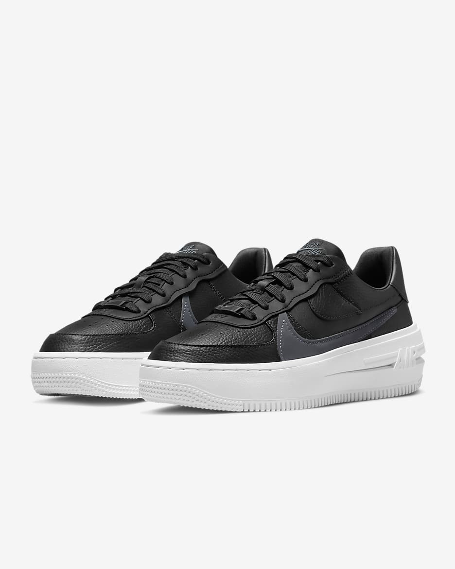 Tenis para mujer Nike Air Force 1 PLT.AF.ORM - Negro/Blanco/Negro/Antracita