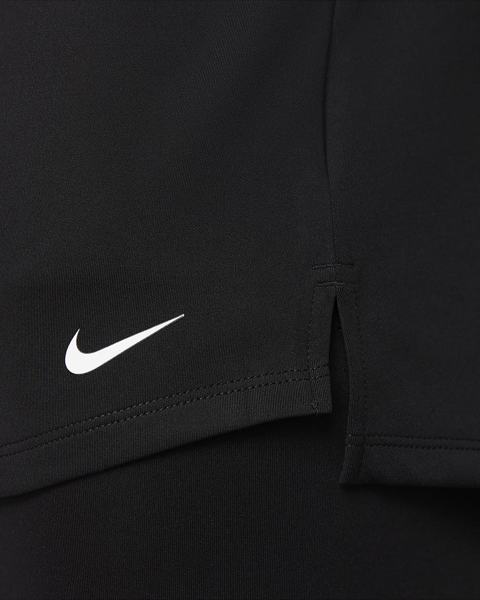 Nike Therma-FIT One Women's Long-Sleeve 1/2-Zip Top - Black/White