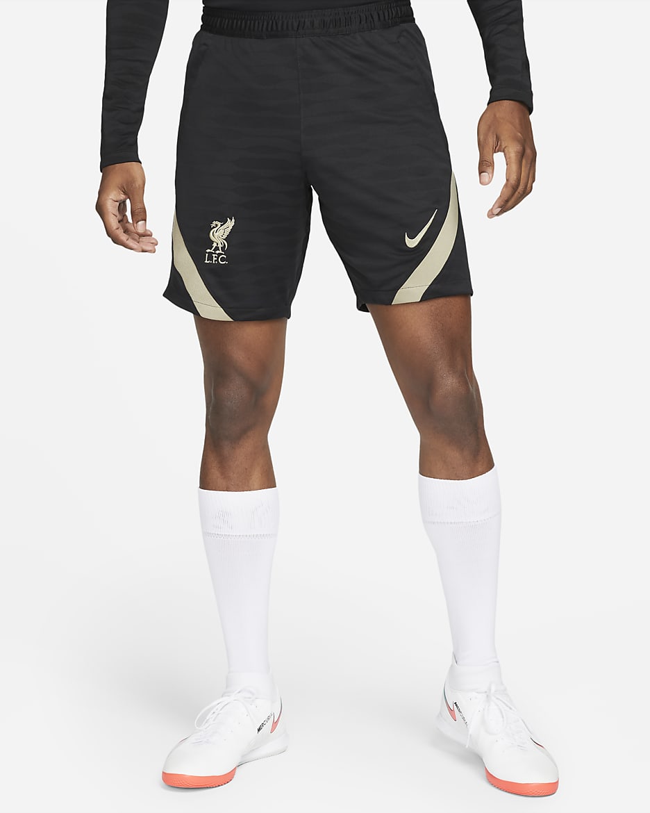 Liverpool FC Strike Men's Soccer Shorts - Black/Mystic Stone/Mystic Stone