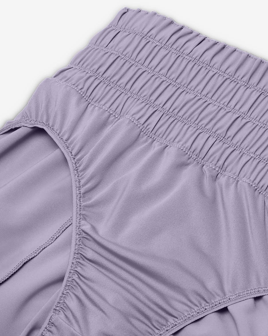 Shorts con forro de ropa interior Dri-FIT de tiro ultraalto de 8 cm para mujer Nike One - Alba