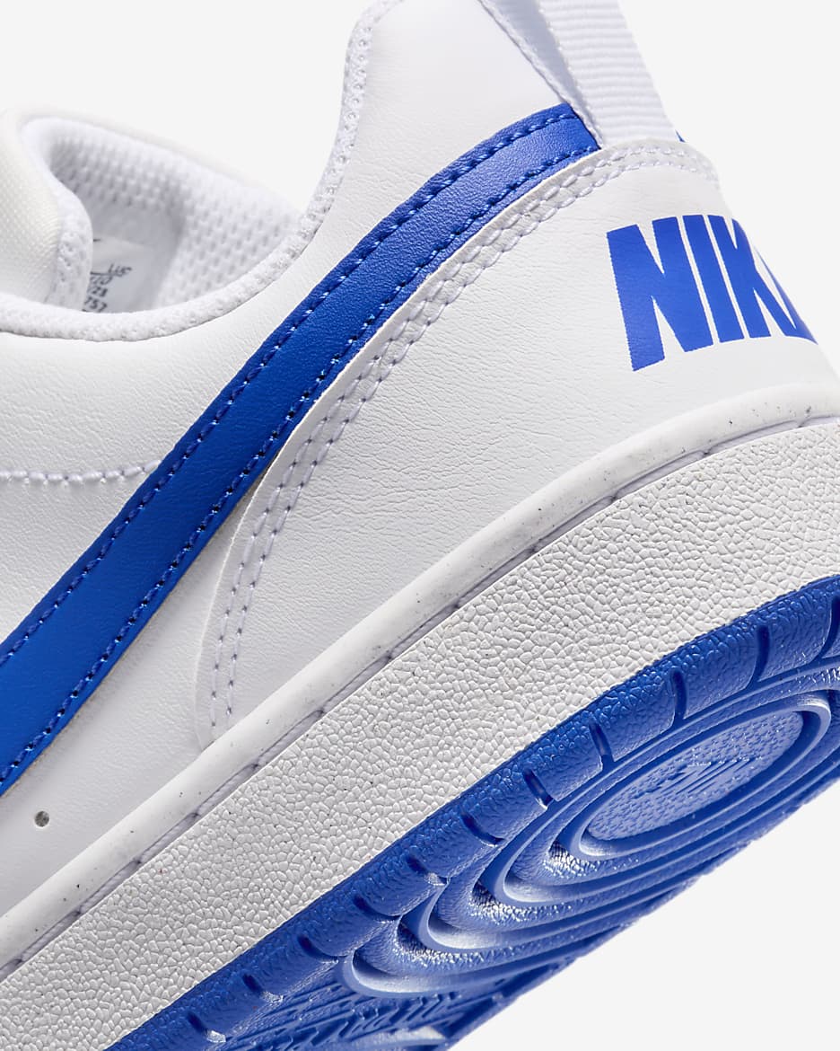 Calzado para niños grandes Nike Court Borough Low Recraft - Blanco/Hiperroyal