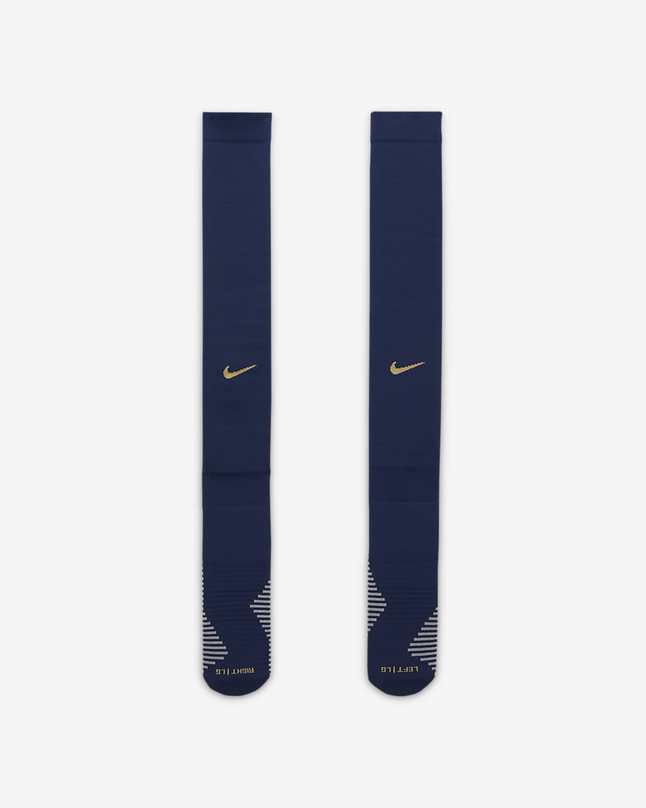 F.C. Barcelona Strike Home/Away Nike Dri-FIT Football Knee-High Socks - Midnight Navy/Club Gold