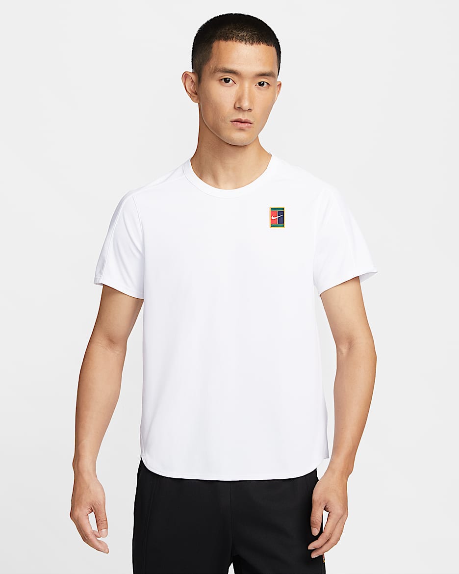 NikeCourt Slam Men's Dri-FIT ADV Tennis Top - White