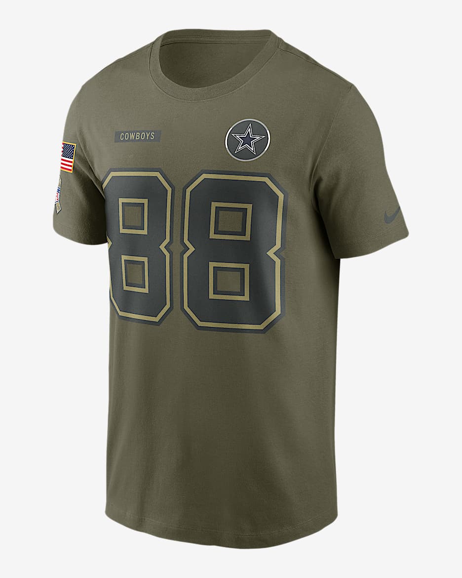 CeeDee Lamb Dallas Cowboys Salute To Service Men’s Nike NFL T-Shirt - Olive