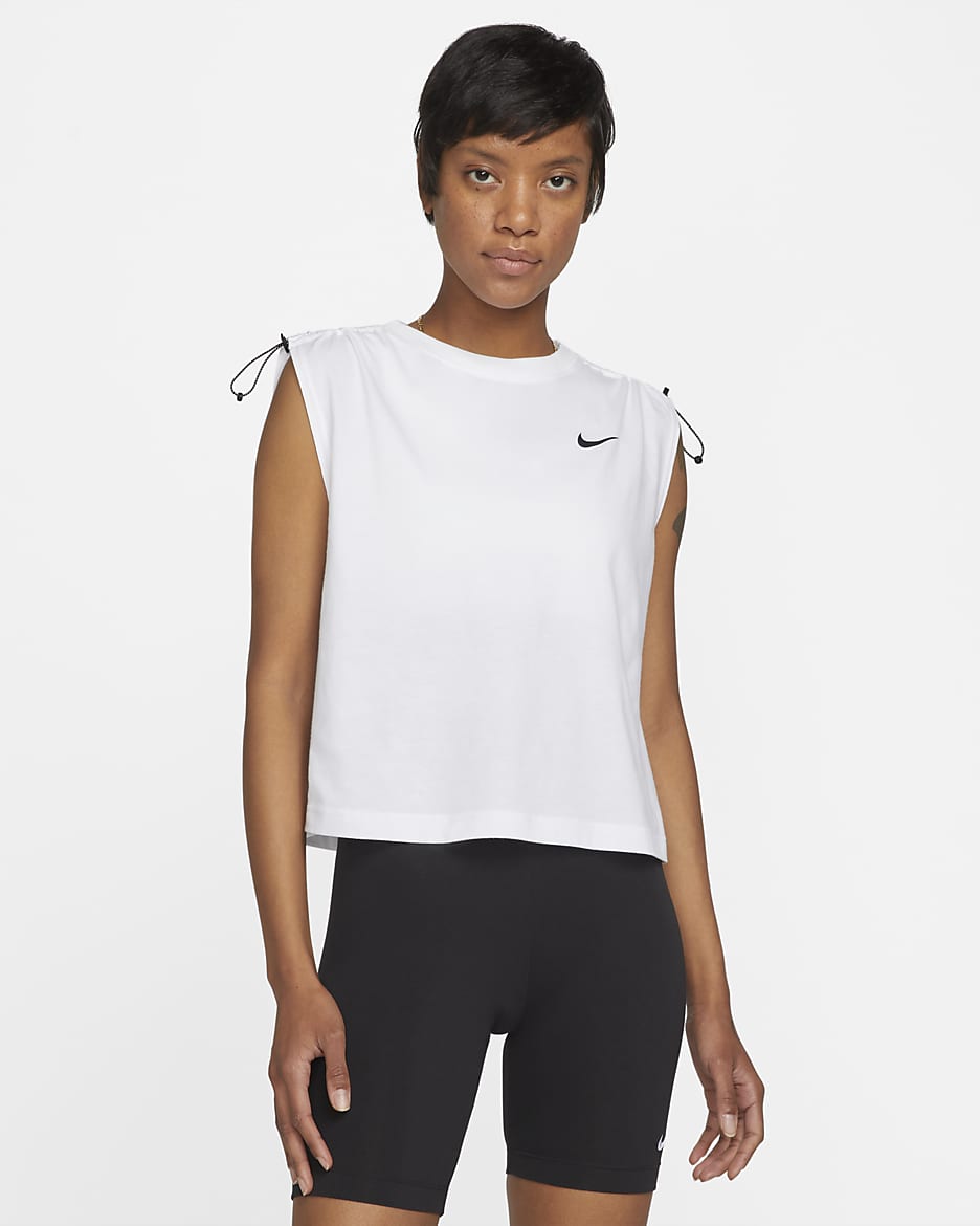 Nike Sportswear Dri-FIT Essential Women's Tank Top - White/Black