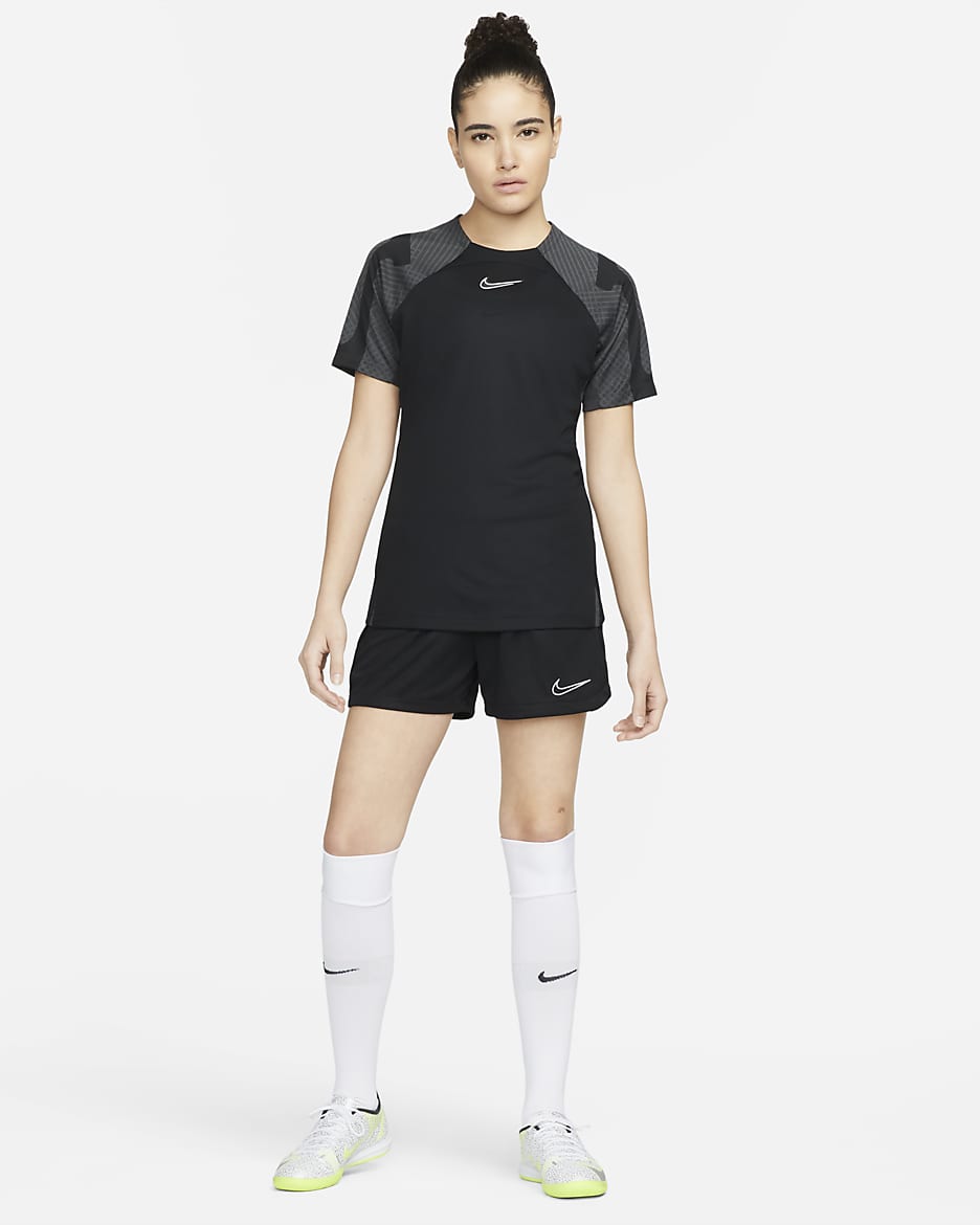 Nike Dri-FIT Academy Women's 2-In-1 Soccer Shorts - Black/Black/White