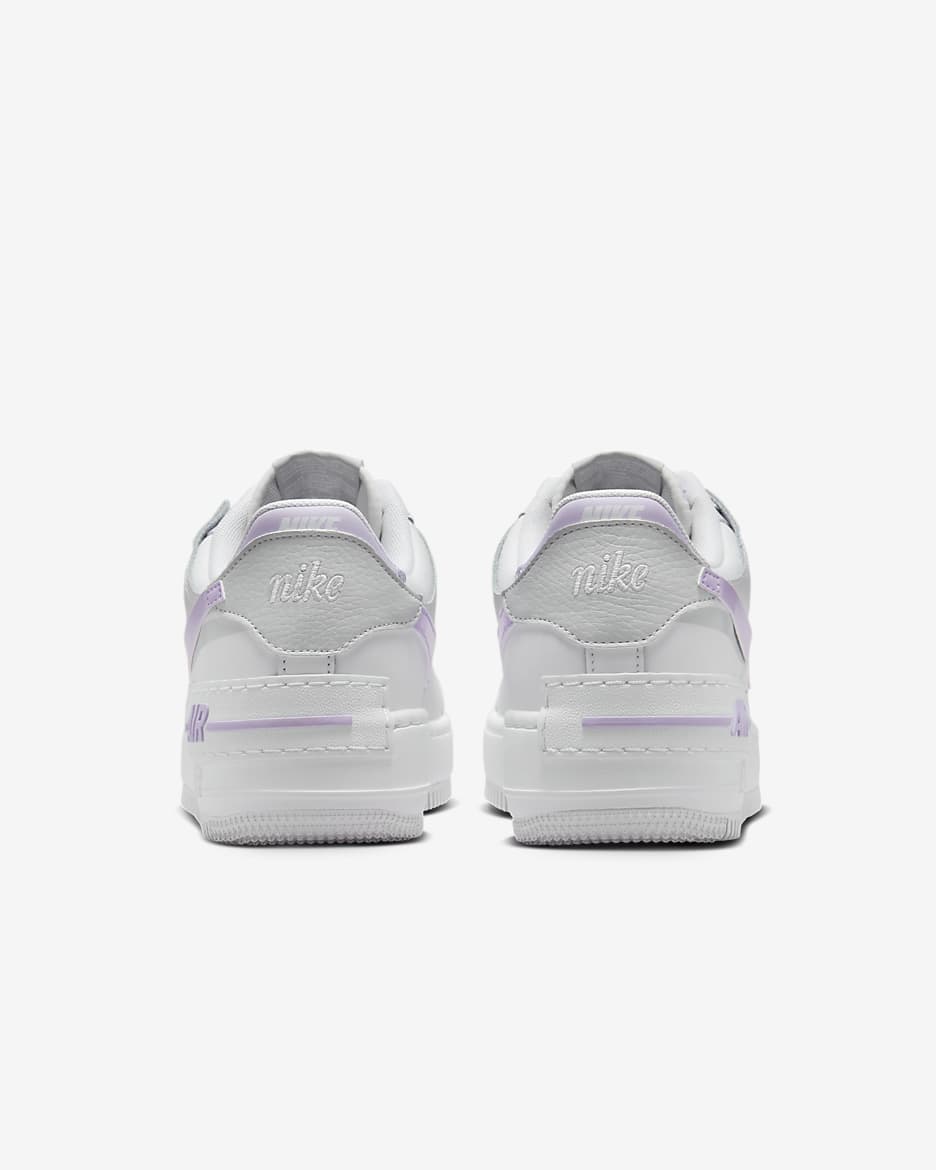 Nike Air Force 1 Shadow Women's Shoes - White/Photon Dust/White/Lilac Bloom