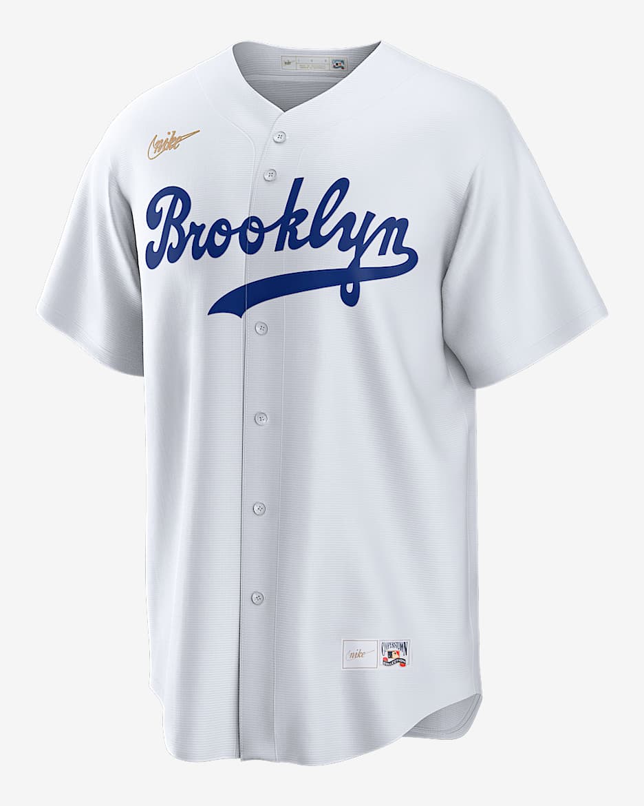 MLB Los Angeles Dodgers (Jackie Robinson) Men's Cooperstown Baseball Jersey - White