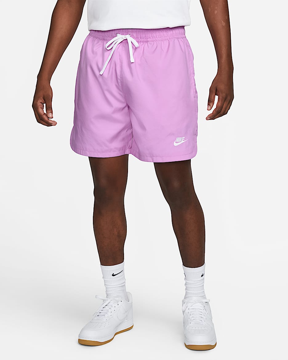 Nike Sportswear Sport Essentials Men's Woven Lined Flow Shorts - Rush Fuchsia/White