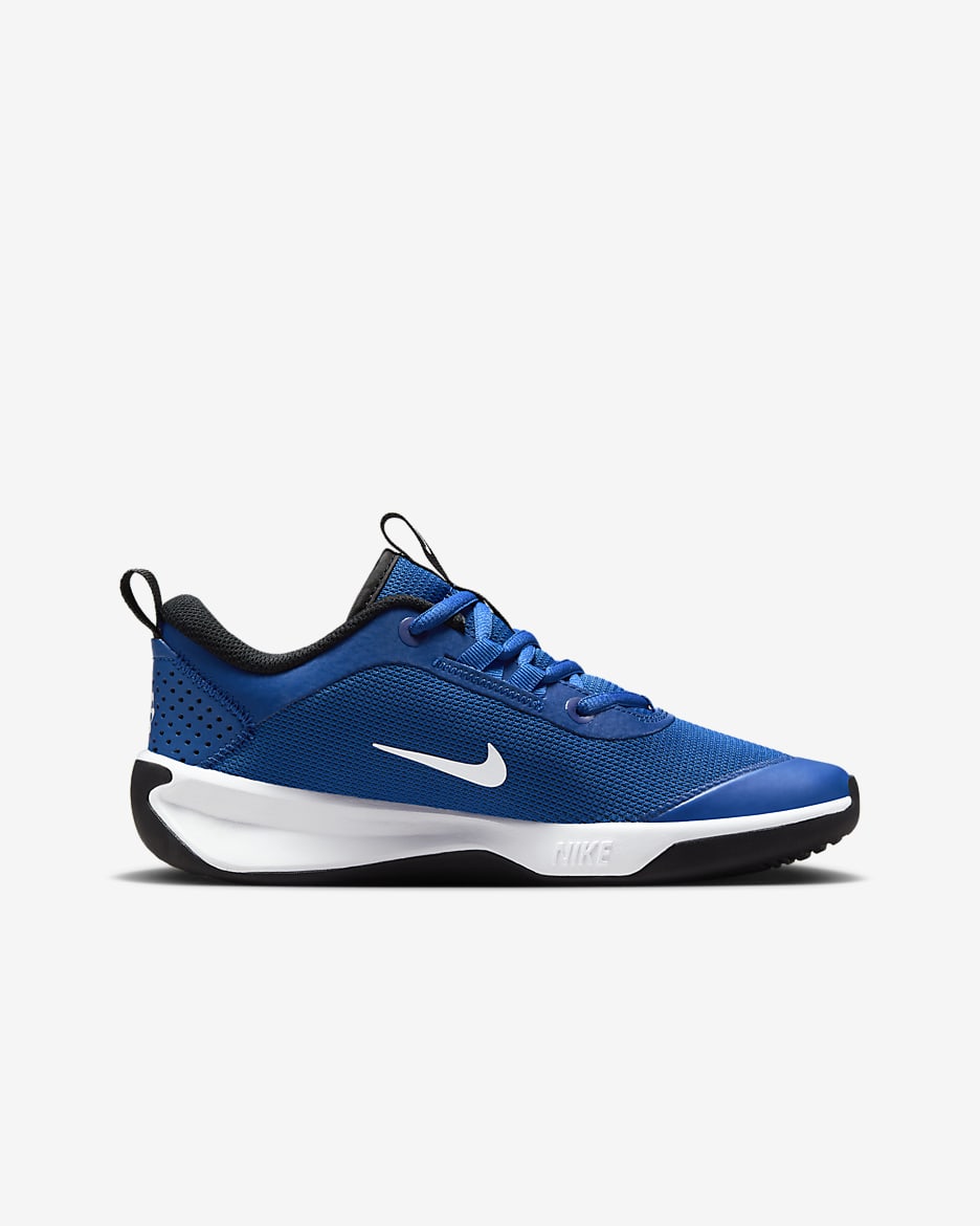 Nike Omni Multi-Court Big Kids' Indoor Court Shoes - Game Royal/Black/White