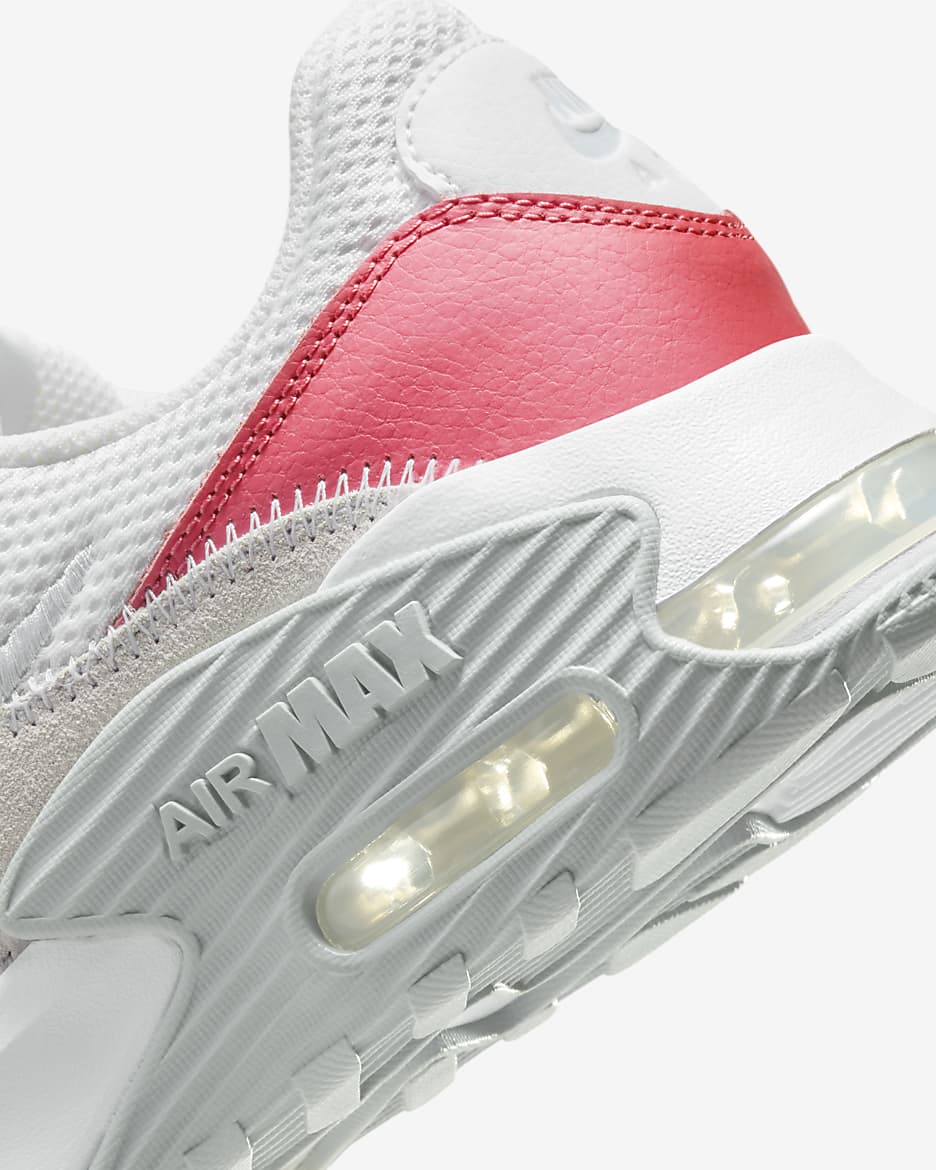 Tenis para mujer Nike Air Max Excee - Blanco/Rosa margarita/Gris lobo/Platino puro