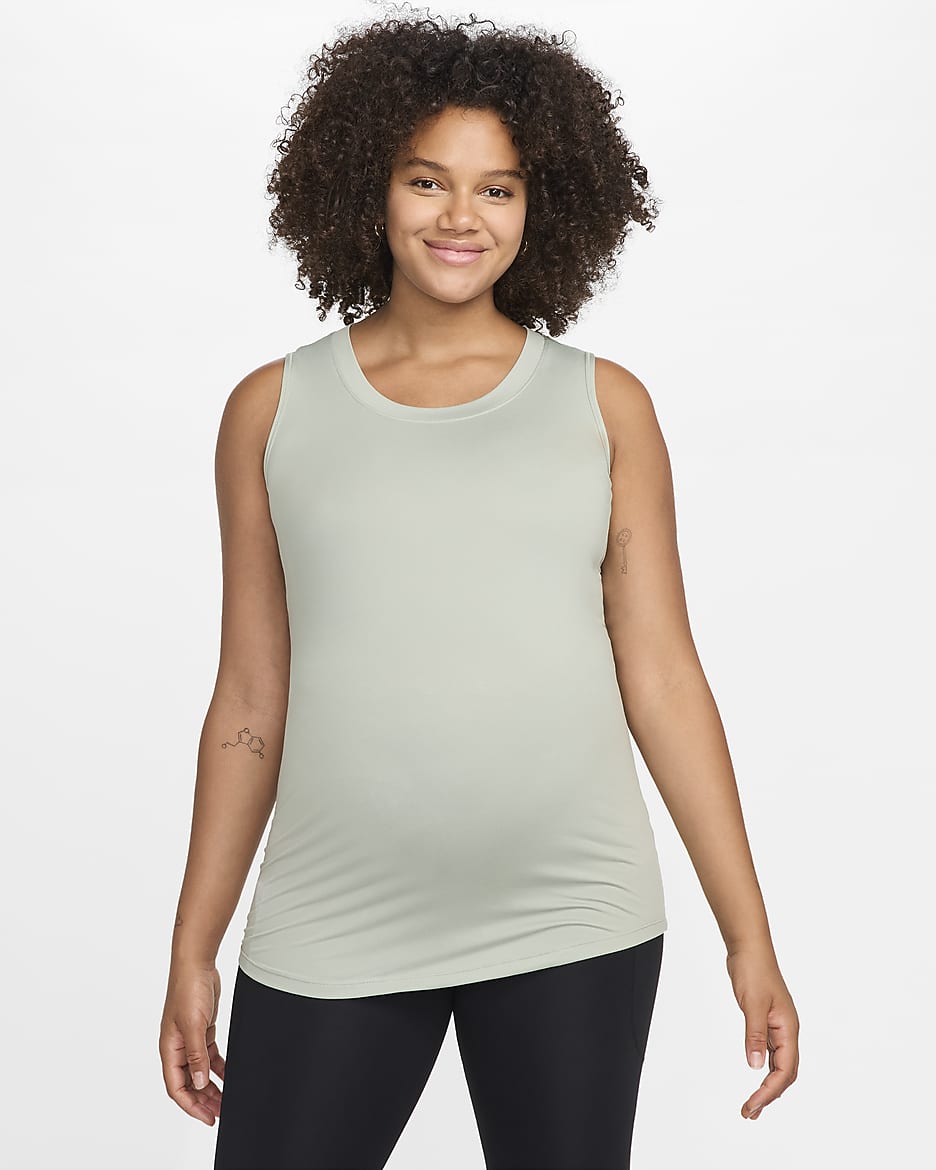 Nike (M) One Women's Dri-FIT Slim-Fit Tank Top (Maternity) - Jade Horizon