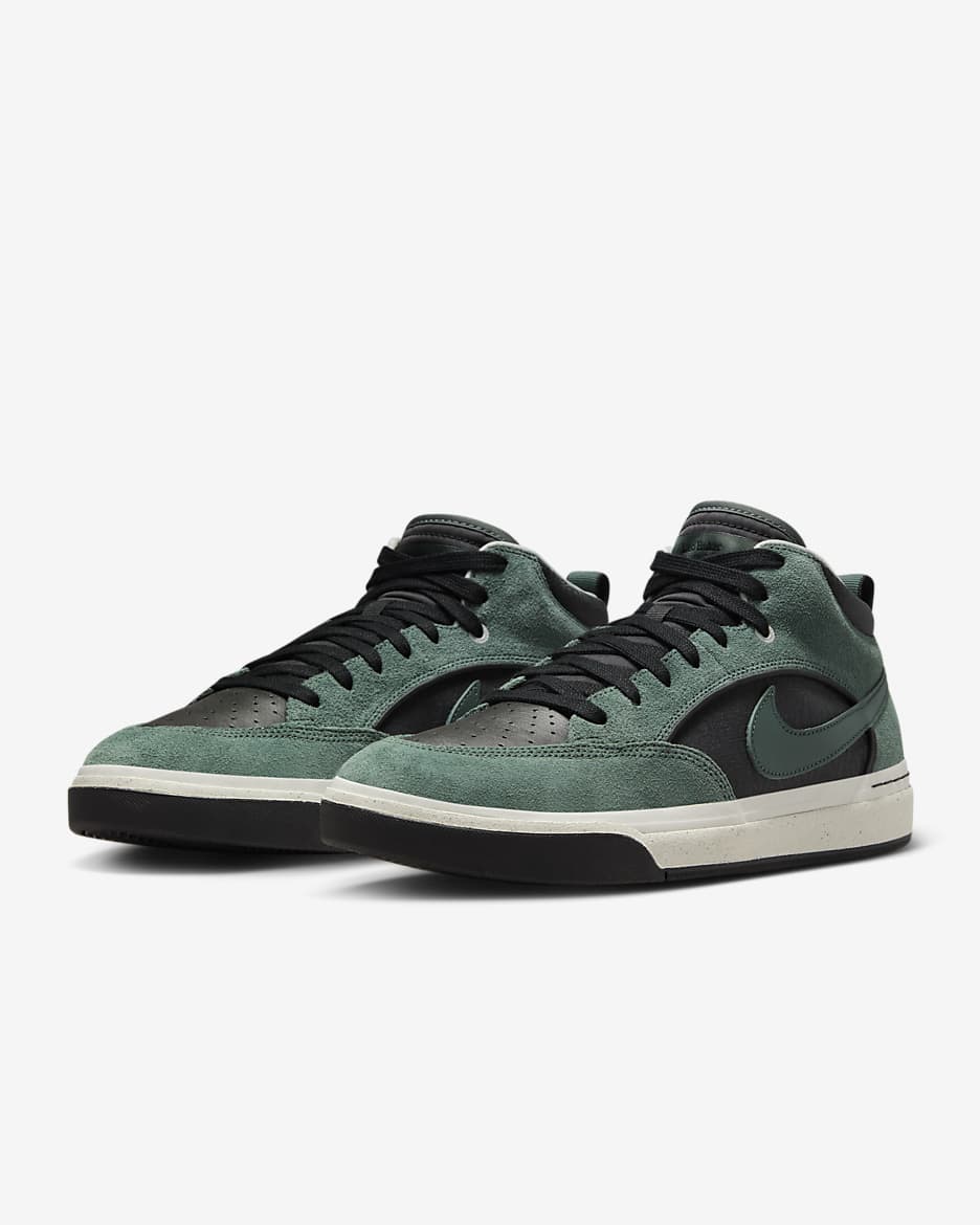 Scarpa da skateboard Nike SB React Leo - Vintage Green/Nero/Antracite/Vintage Green