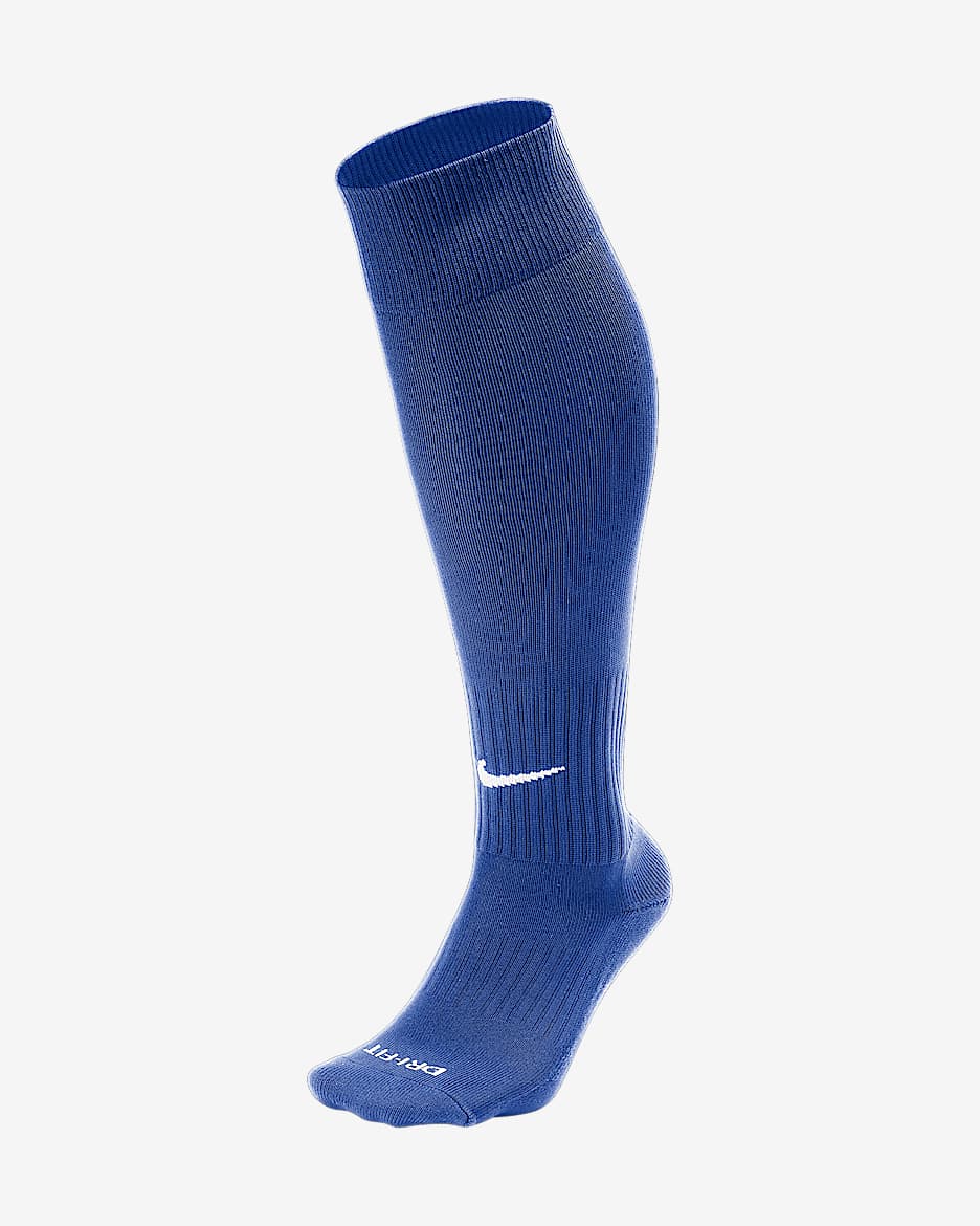 Calcetines hasta la rodilla acolchados Nike Classic 2 - Royal juego/Blanco
