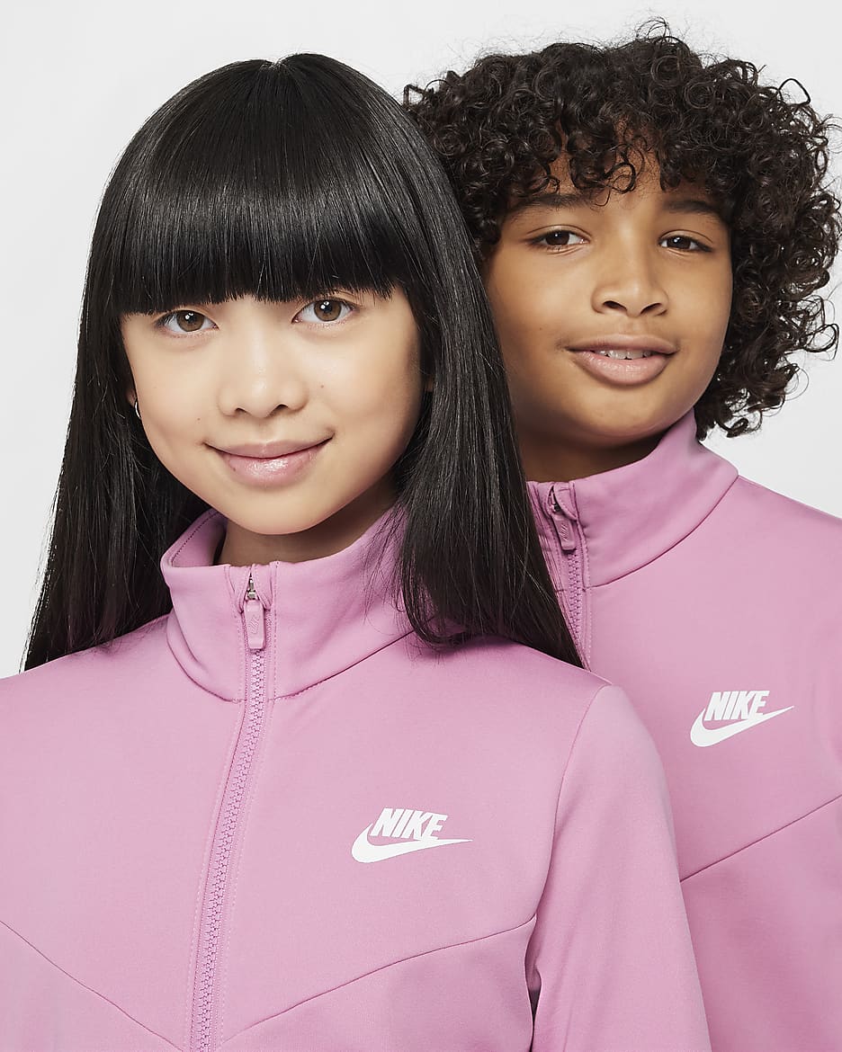 Conjunto de entrenamiento para niños talla grande Nike Sportswear - Flamenco mágico/Flamenco mágico/Blanco