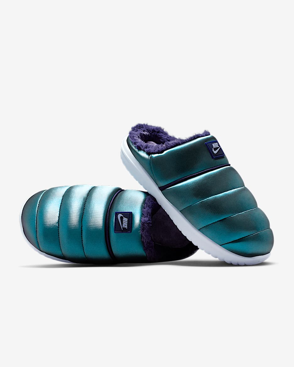 Nike Burrow SE Women's Slippers - Ghost/Imperial Purple/Ghost