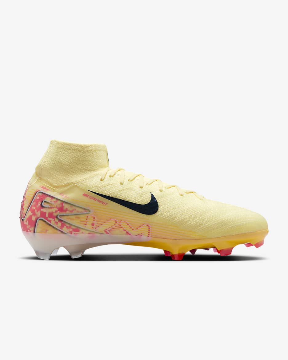 Chaussure de foot à crampons montantes Nike Mercurial Superfly 10 Elite « Kylian Mbappé » - Light Laser Orange/Armory Navy