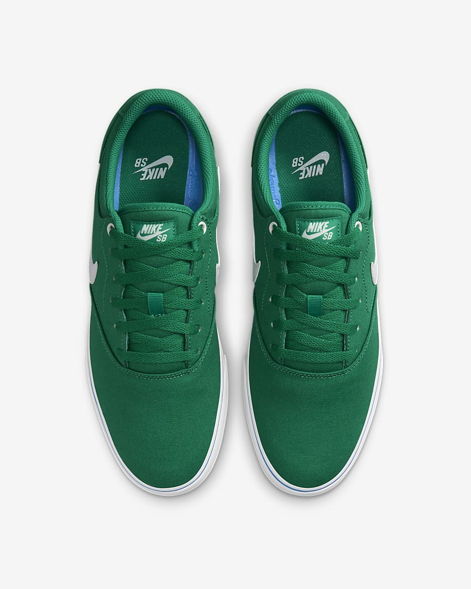 Nike SB Chron 2 Canvas Skate Shoe - Malachite/Malachite/Star Blue/Summit White