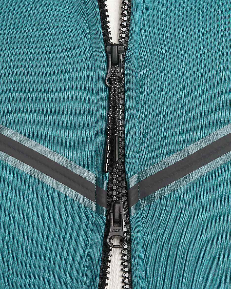 FFF Tech Fleece Windrunner Nike voetbalhoodie met rits over de hele lengte voor heren - Geode Teal/Sail