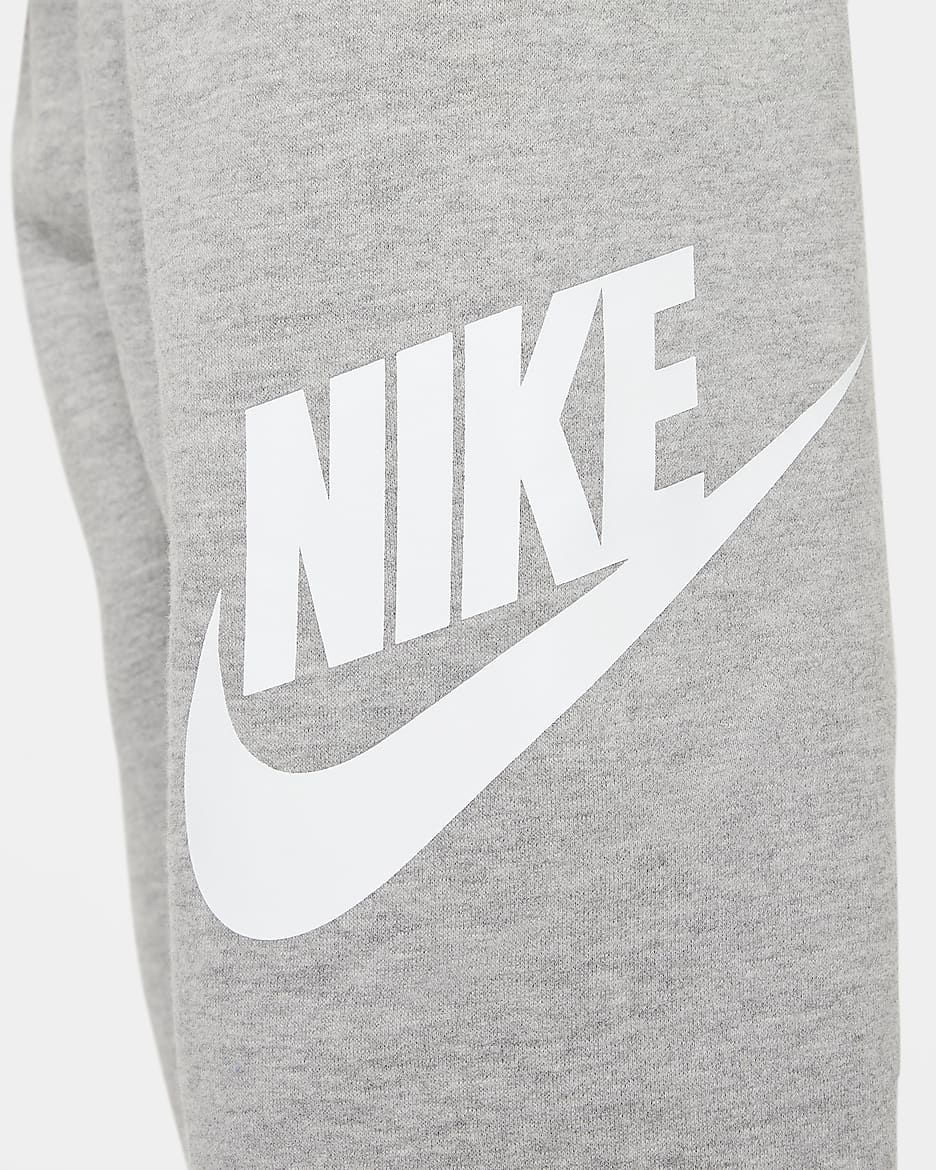 Conjunto de sudadera con gorro para niños talla chica Nike Sportswear Club Fleece - Gris oscuro jaspeado