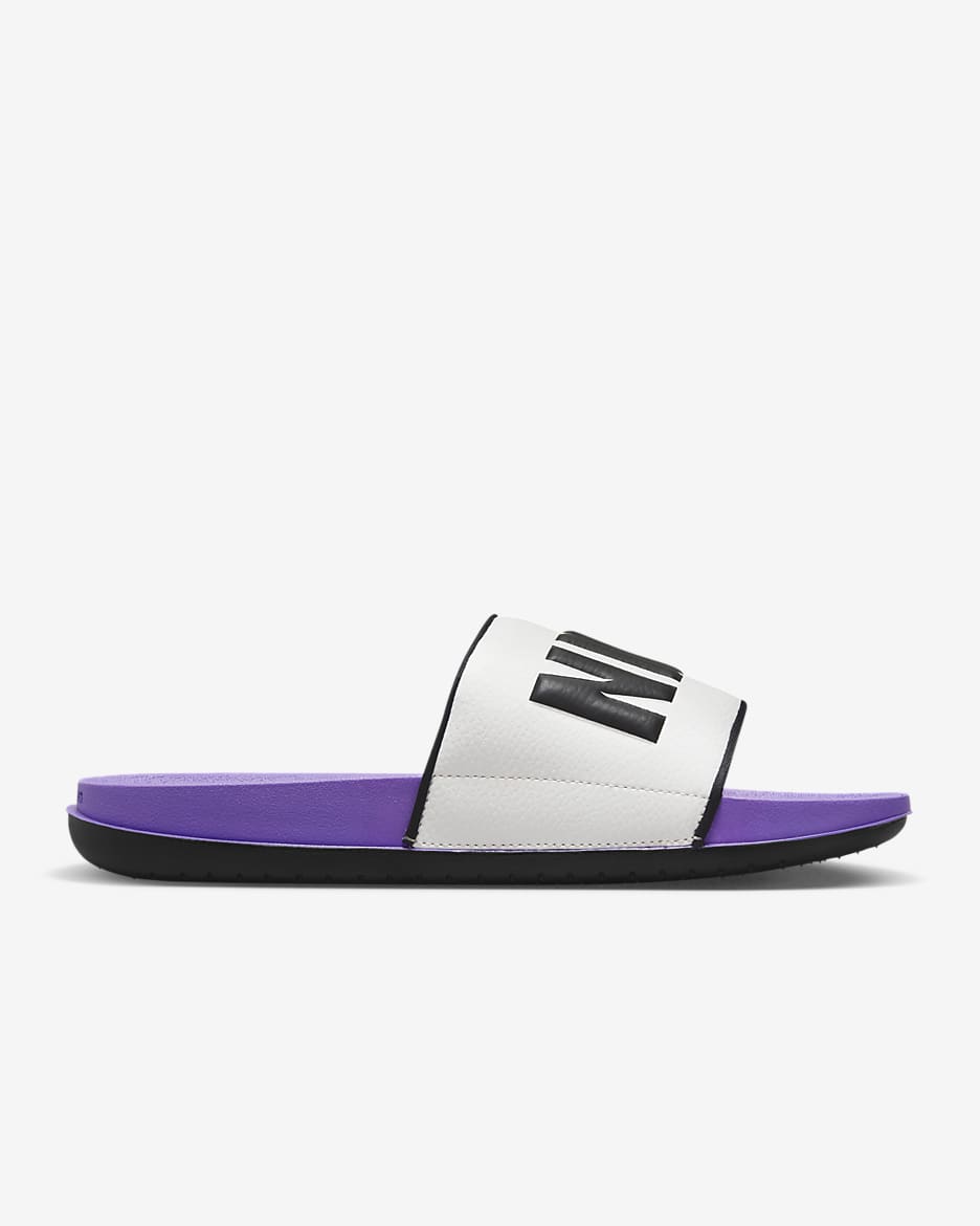 Nike Offcourt Men's Slides - Summit White/Action Grape/Black