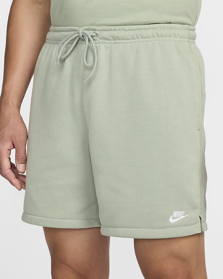 Nike Club Men's French Terry Flow Shorts - Jade Horizon/Jade Horizon/White