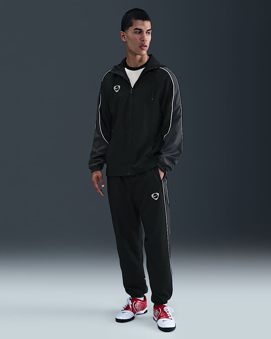 Nike Academy+ Men's Repel Football Woven Pants - Black/Anthracite/White/White