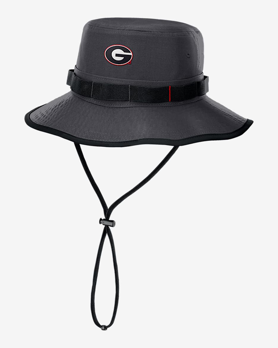 Georgia Sideline Apex Gameday Boonie Men's Nike Dri-FIT College Bucket Hat - Black