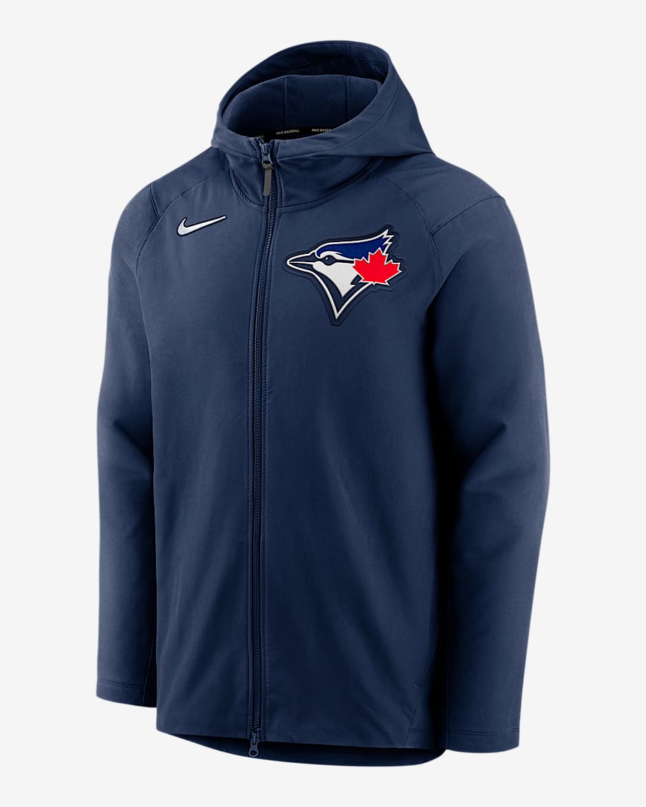 Toronto Blue Jays Authentic Collection Pre-Game Men's Nike Therma MLB Full-Zip Jacket - Navy