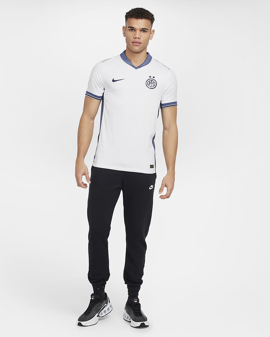 Inter Milan 2024/25 Match (bortedrakt) Nike Dri-FIT ADV Authentic fotballdrakt til herre - Summit White/Iris Whisper/Summit White/Midnight Navy