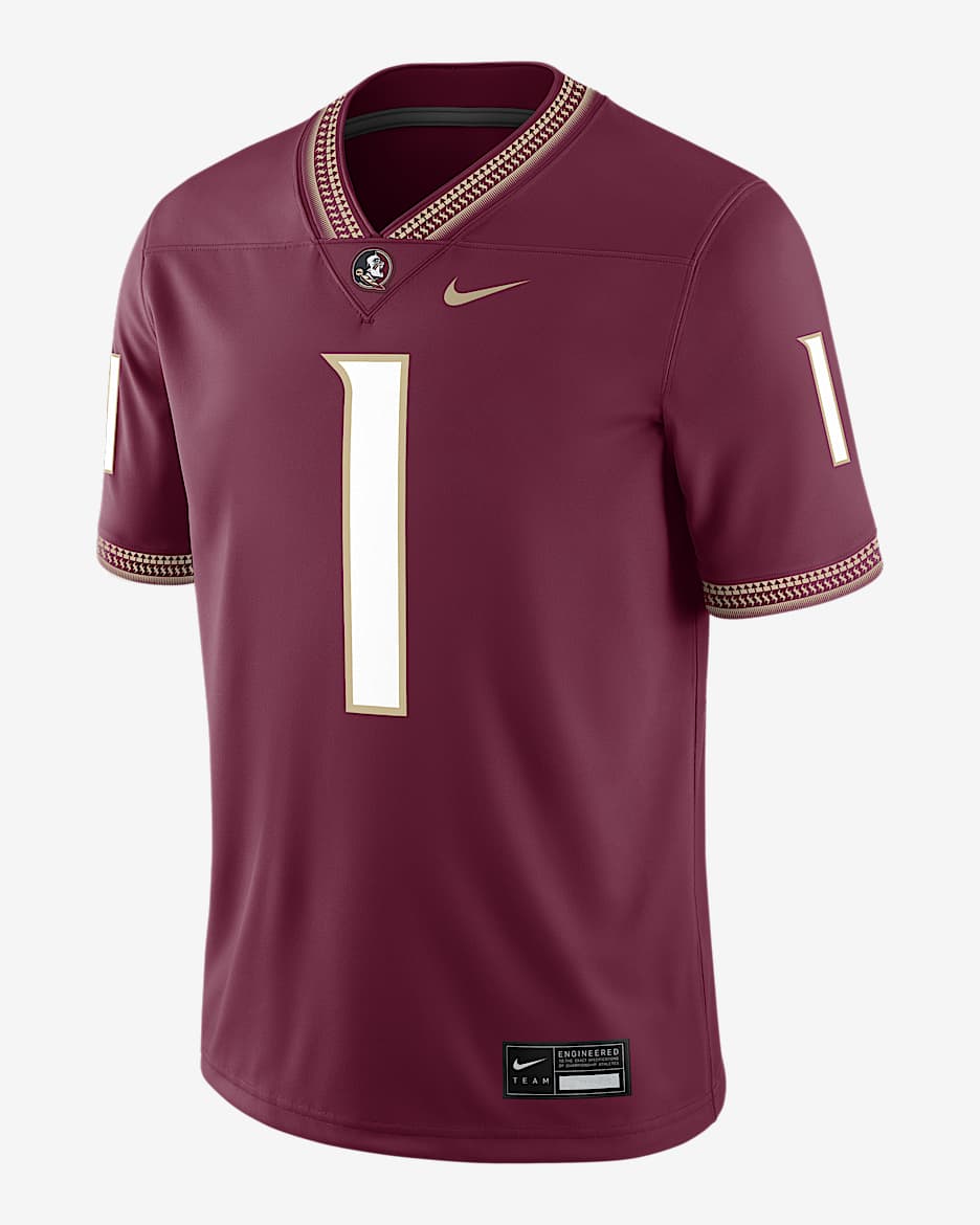 Tommy Castellanos Florida State Men’s Nike Dri-FIT College NIL Game Jersey - Garnet