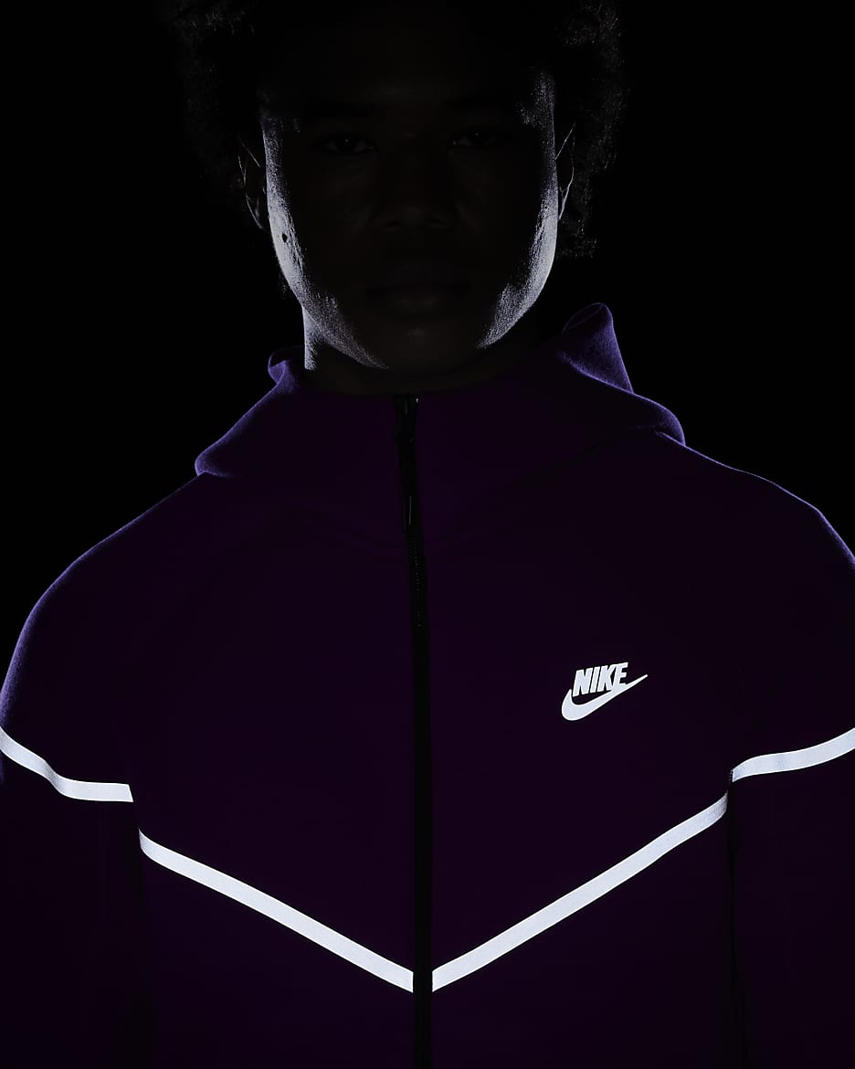 Nike Tech Windrunner Men's Fleece Full-Zip Jacket - Bold Berry