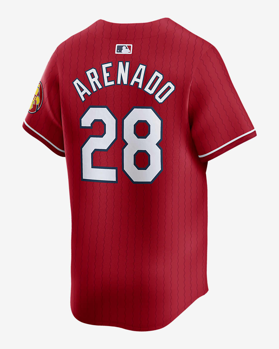 Jersey Nike Dri-FIT ADV de la MLB Limited para hombre Nolan Arenado St. Louis Cardinals City Connect - Rojo