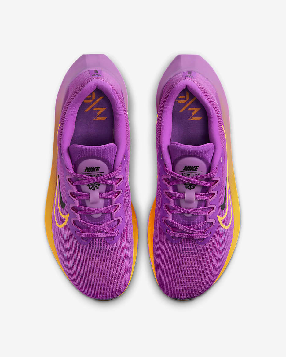 Nike Zoom Fly 5 női országúti futócipő - Hyper Violet/Fekete/Laser Orange