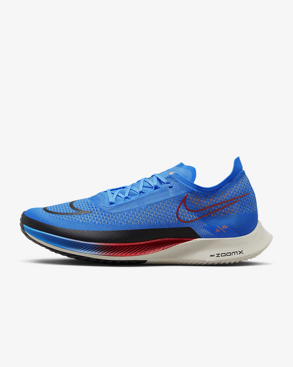 Nike Streakfly Road Racing Shoes - Photo Blue/Black/Total Orange/University Red